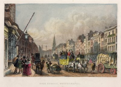 High Street, Whitechapel, from Holmes Great Metropolis by T. Holmes by Thomas Hosmer after Shepherd